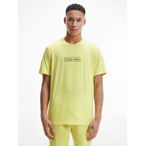 Calvin Klein pánské žluté tričko - XL (ZJB)
